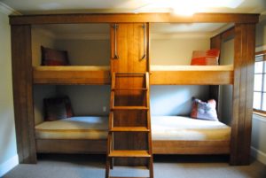 Traditional Style Bunk Beds with Stairs